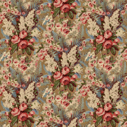 Mallion & Knowles Rose Bower Chintz Fire Retardant Curtains
