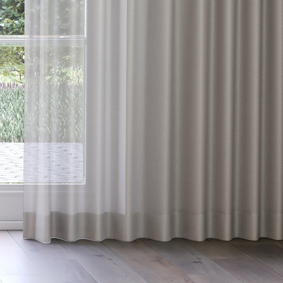 Sekers Barat Bracken fire retardant curtain fabric, view 3