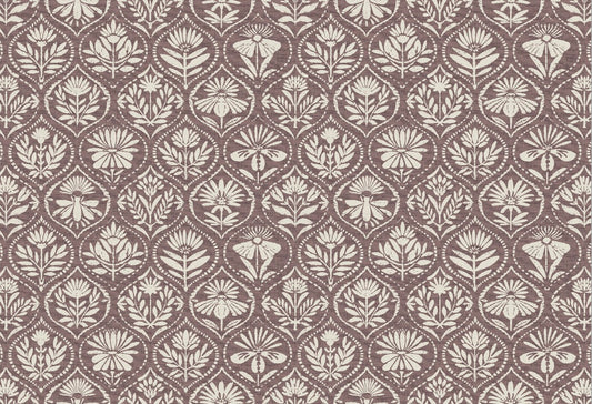 Edinburgh Weavers Amelia Slate Mauve Fire Retardant Curtains