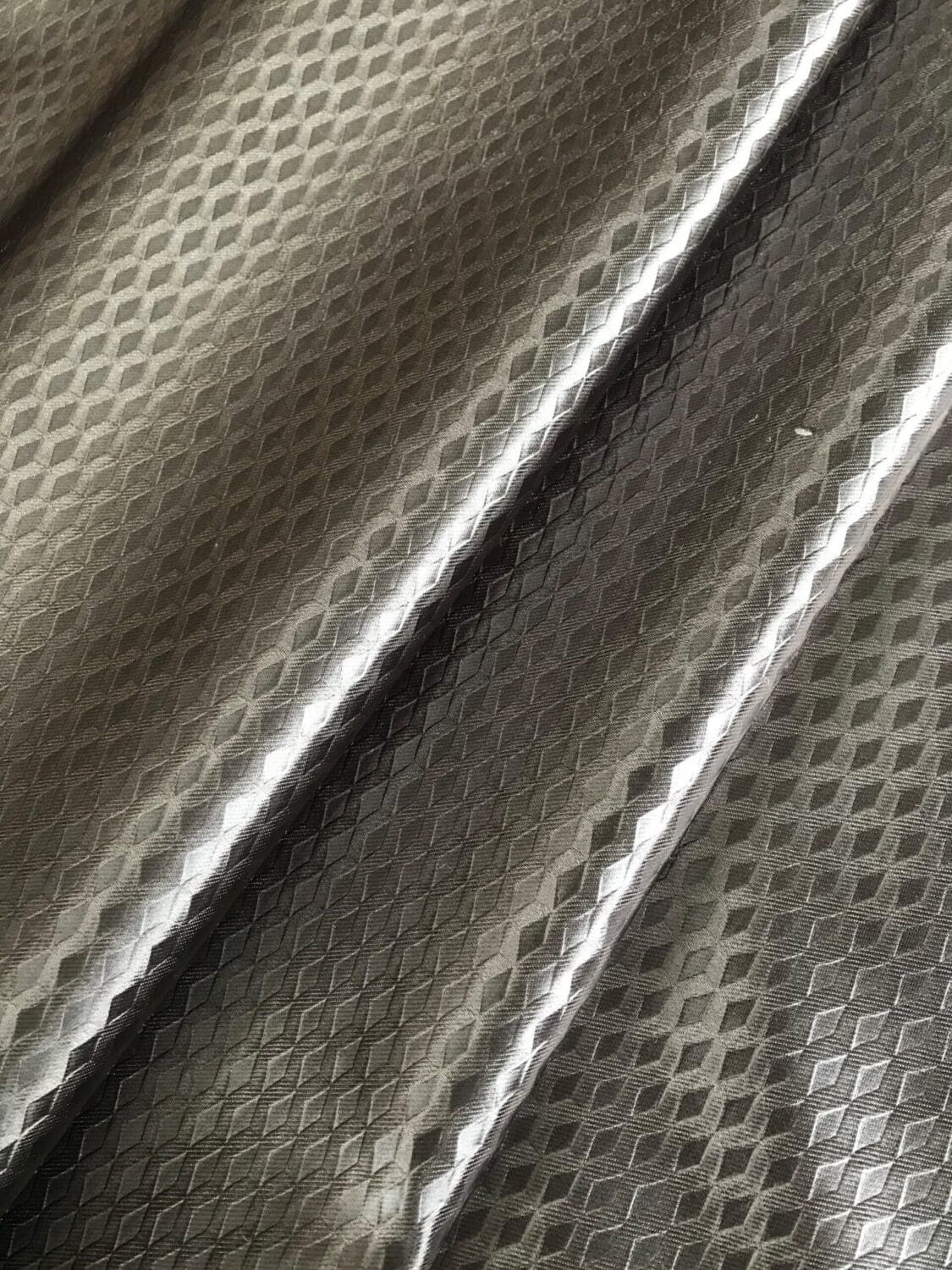 Edinburgh Weavers Ariel Pewter Fire Retardant Curtains