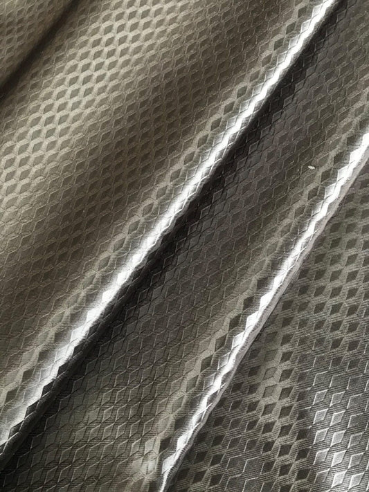 Edinburgh Weavers Ariel Pewter Fire Retardant Curtains