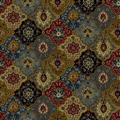 Mallion & Knowles Kashmir Chintz Fire Retardant Curtains