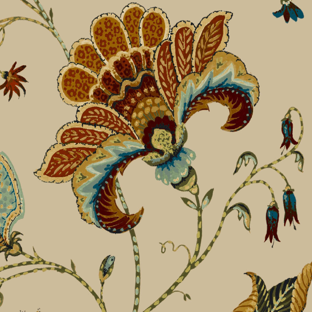 Mallion & Knowles Varanasi Rustic Fire Retardant Curtains texture detail