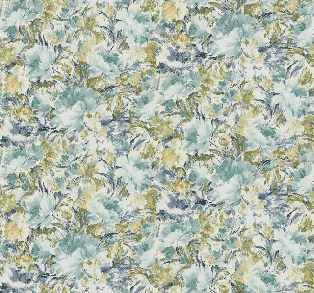 Edinburgh Weavers Baker Teal Fire Retardant Curtains