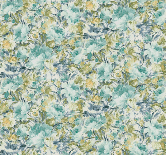 Edinburgh Weavers Baker Teal Fire Retardant Curtains