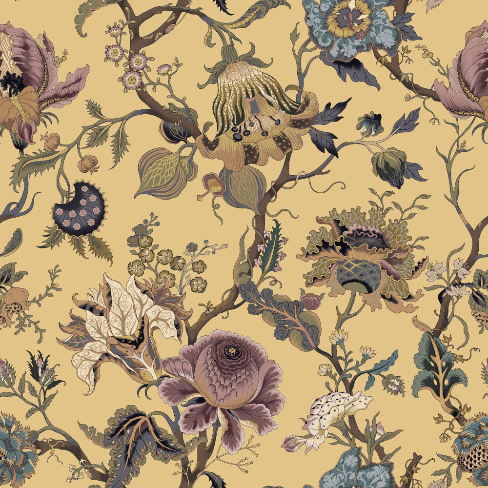 Mallion & Knowles Athena Buttermilk Fire Retardant Curtains texture detail