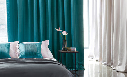 Villa Nova Bijou fire retardant curtains lifestyle setting
