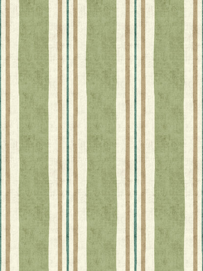 Edmund Bell Boho Pesto fabric flat