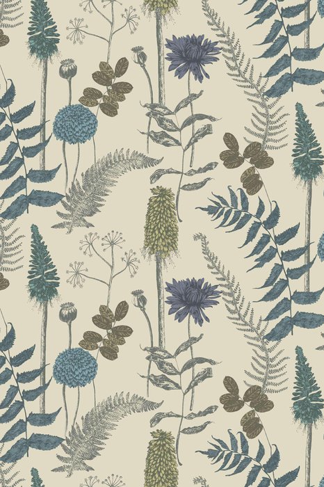 Skopos Bowood Bluebird Fire Retardant Curtains