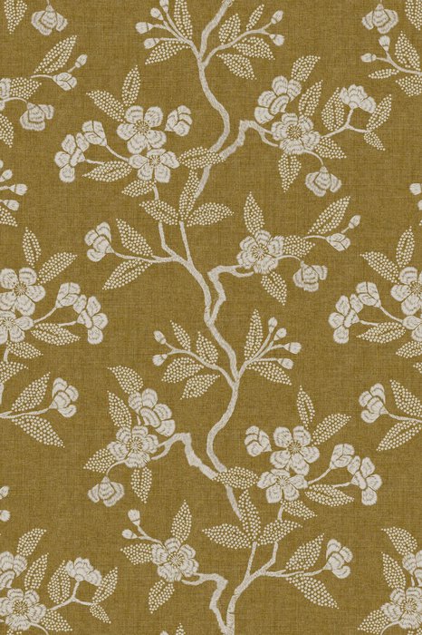 Skopos Broderie Golden Fire Retardant Curtains