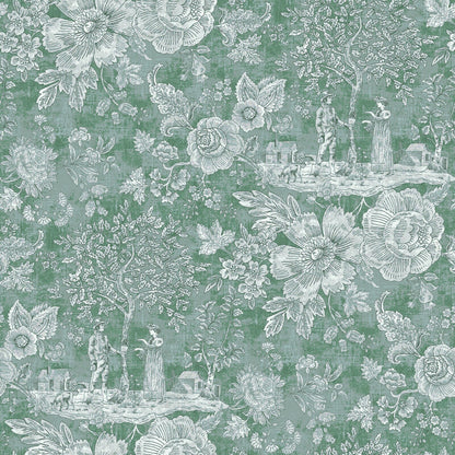 Edmund Bell Bukhara Mint Fire Retardant Curtain Fabric