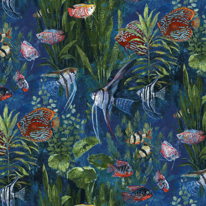 Mallion & Knowles Pisces Marina Fire Retardant Curtains