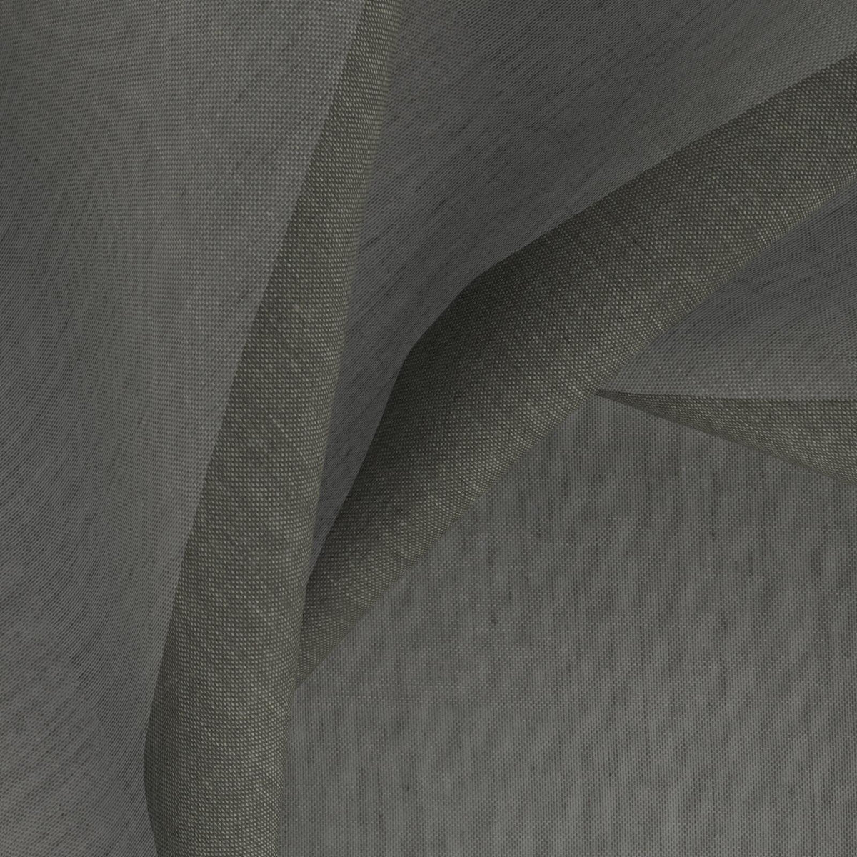Sekers Zonda Graphite fire retardant curtain fabric, view 2