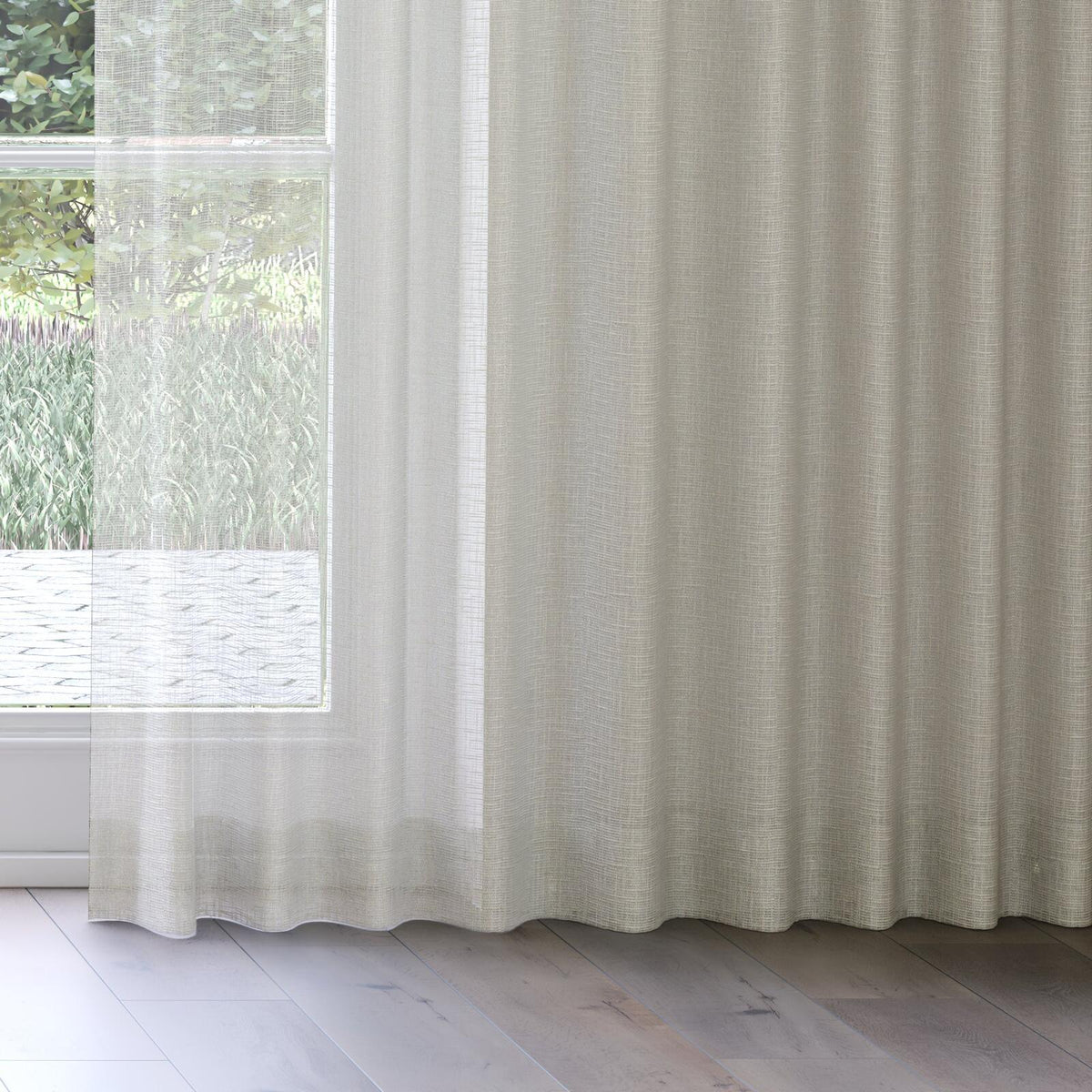 Sekers Lomond Beach fire retardant curtain fabric, view 3