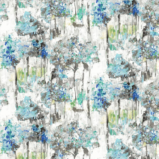 Edinburgh Weavers Camdens Blue Fire Retardant Curtains