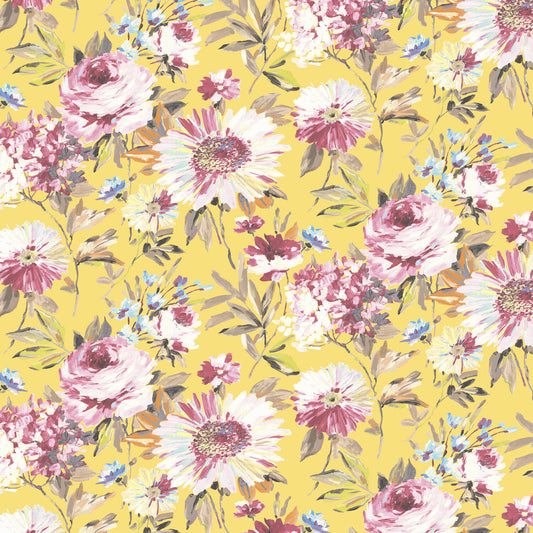 Edinburgh Weavers Capri Sunshine Fire Retardant Curtains
