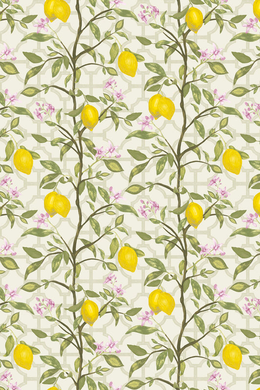 Skopos Citrus Grove Lemon Fire Retardant Curtains