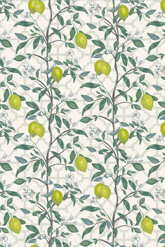 Skopos Citrus Grove Lime Fire Retardant Curtains