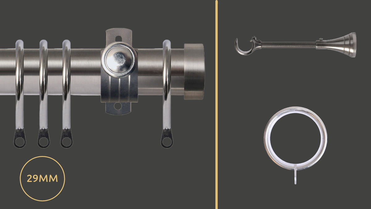 Renaissance Contract 29 heavy-duty stainless steel contract curtain pole sets