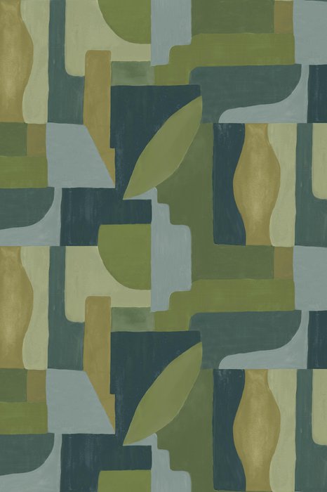 Skopos Cubist Matcha Fire Retardant Curtains