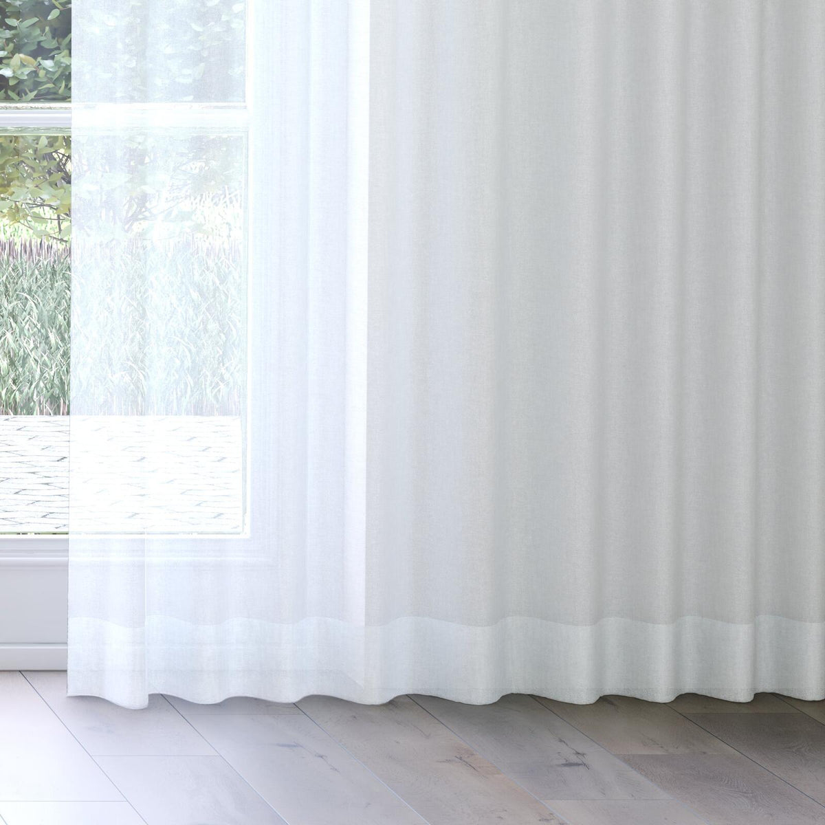 Sekers Horta Lagoon fire retardant curtain fabric, view 3