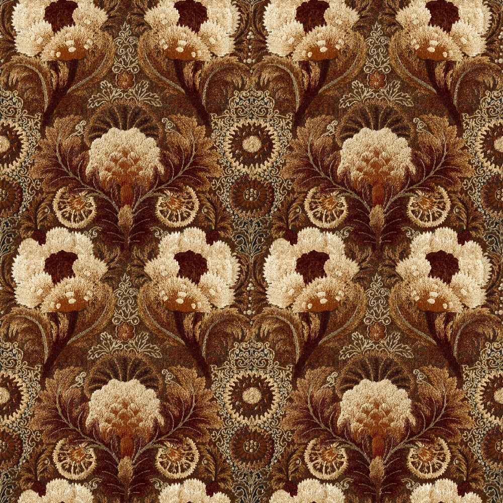 Mallion & Knowles Tapestry Rustic Fire Retardant Curtains