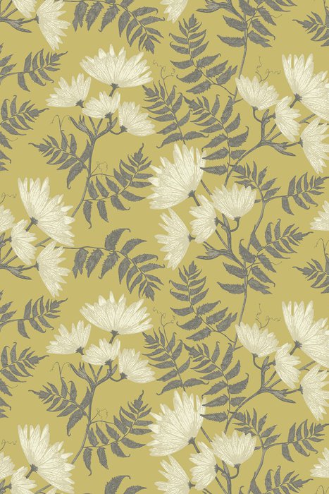 Skopos Delamere Camomile Fire Retardant Curtains