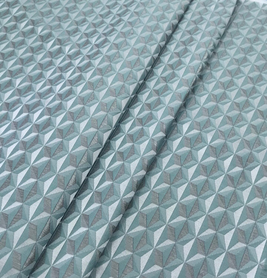 Edinburgh Weavers Delaunay Aqua Fire Retardant Curtains