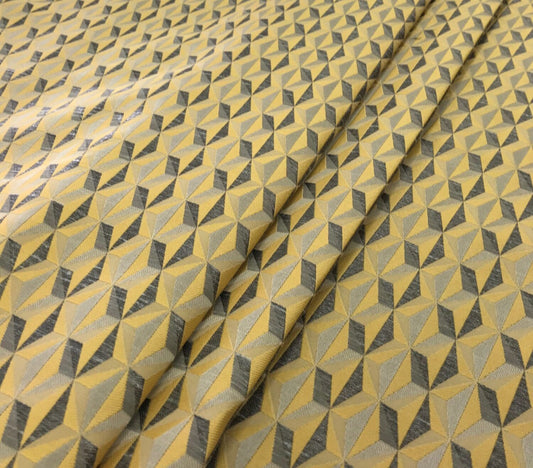 Edinburgh Weavers Delaunay Mustard Fire Retardant Curtains