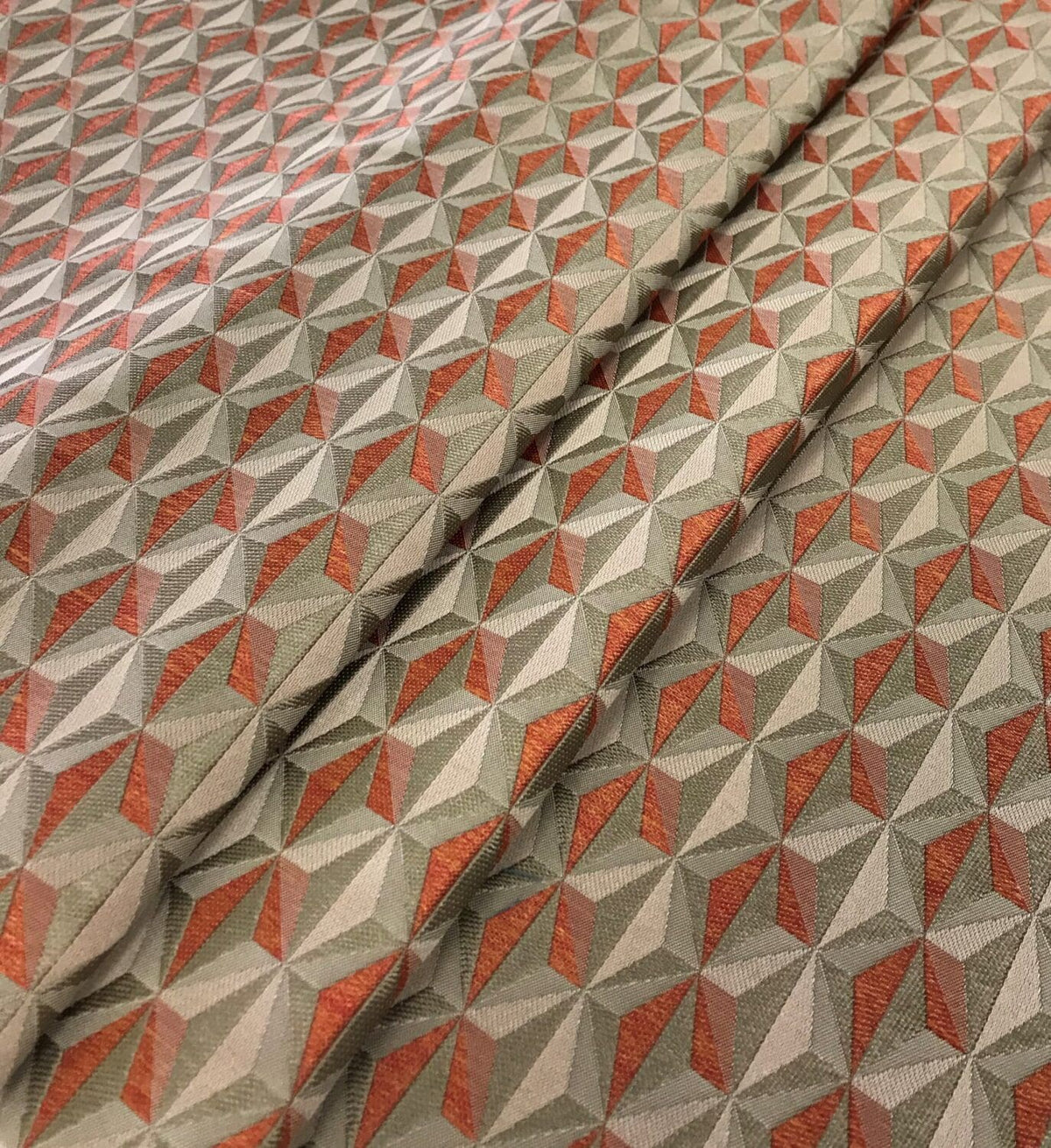 Edinburgh Weavers Delaunay Orange Fire Retardant Curtains