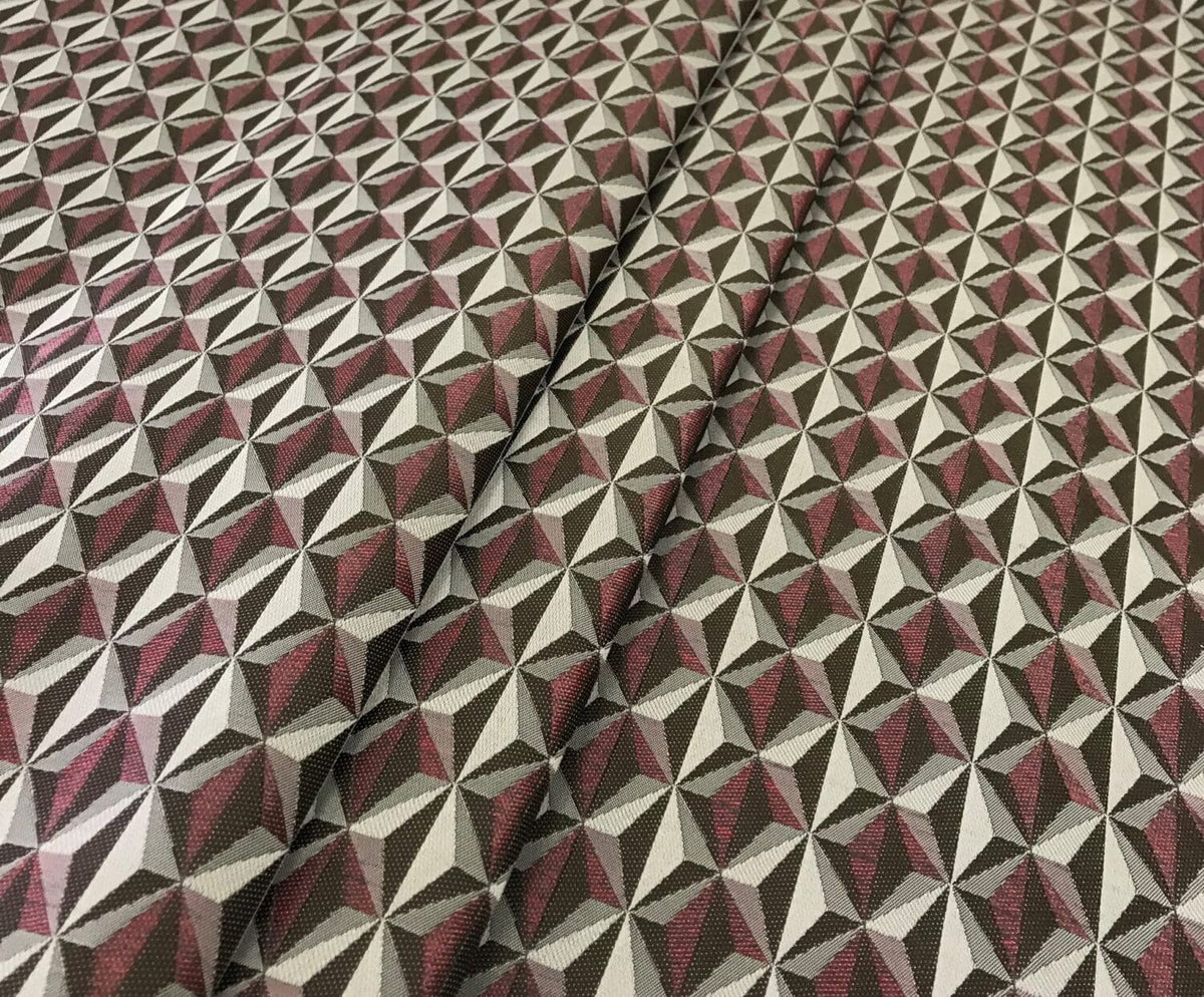 Edinburgh Weavers Delaunay Raspberry Fire Retardant Curtains