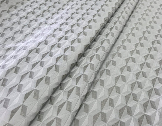 Edinburgh Weavers Delaunay Silver Fire Retardant Curtains