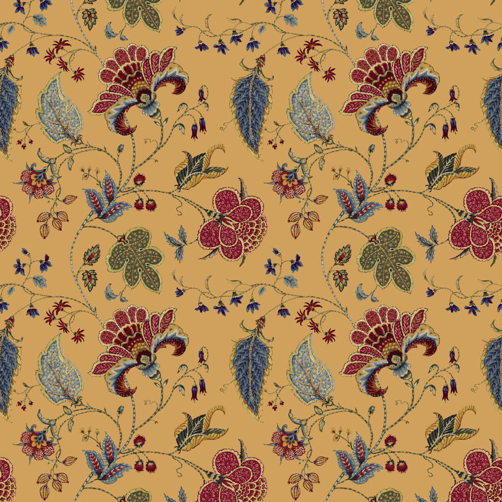 Mallion & Knowles Varanasi Honey Fire Retardant Curtains
