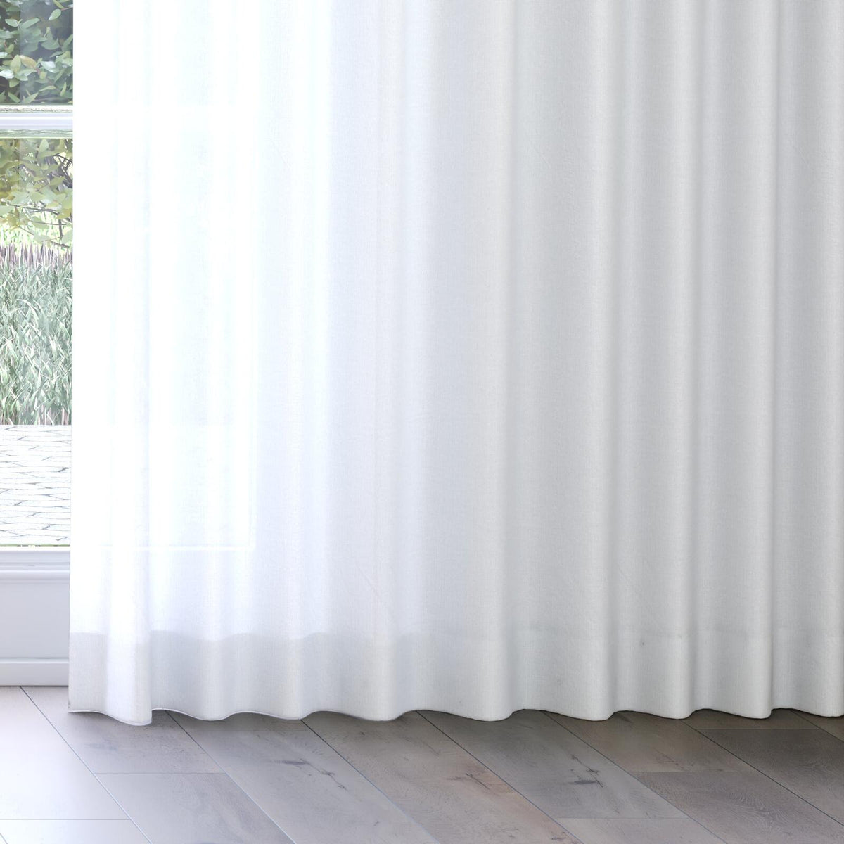 Sekers Malina Cinder fire retardant curtain fabric, view 3