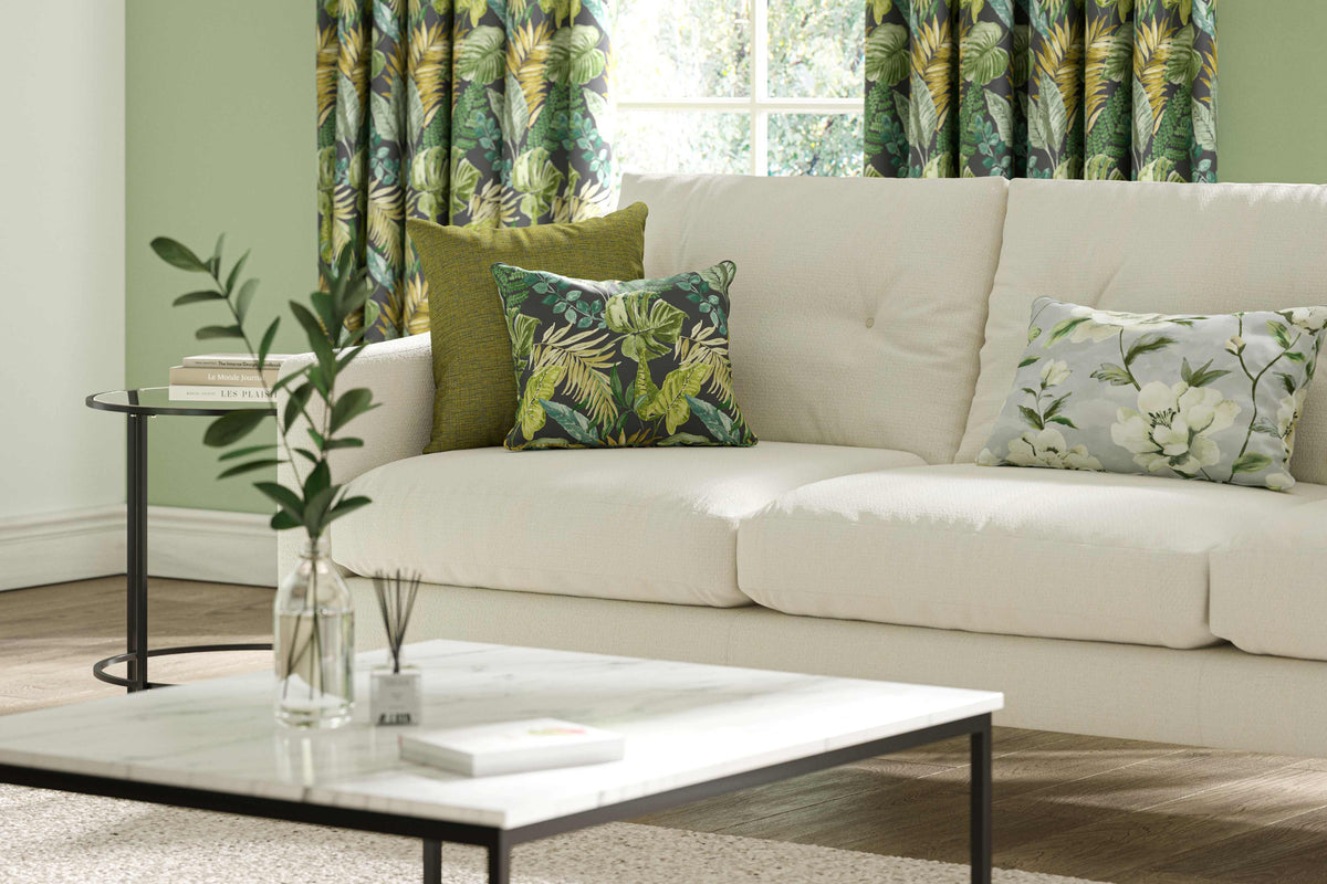 Edmund Bell Foliage fabric in a room setting