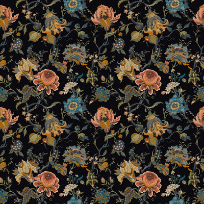 Mallion & Knowles Athena Midnight Fire Retardant Curtains