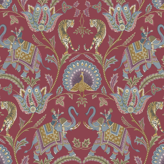 ILIV Elephas Cerise Fire Retardant Curtains