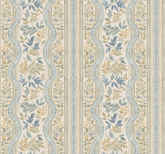 Edinburgh Weavers Elodie Aqua Fire Retardant Curtains