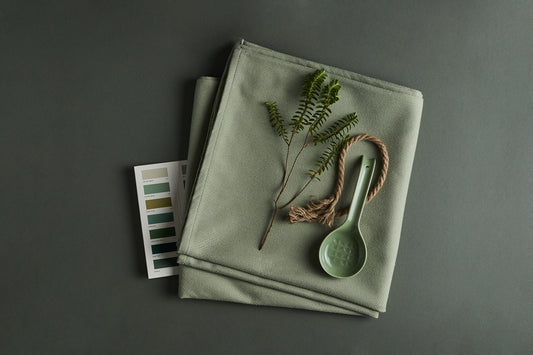 Edmund Bell Evolve Green Tea Fire Retardant Curtains
