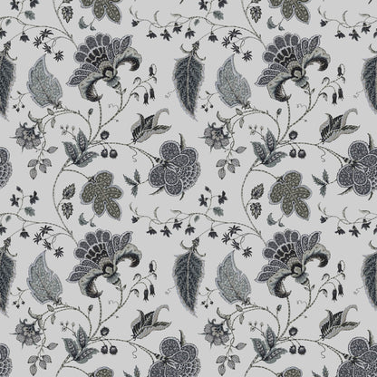 Mallion & Knowles Varanasi Silver Fire Retardant Curtains