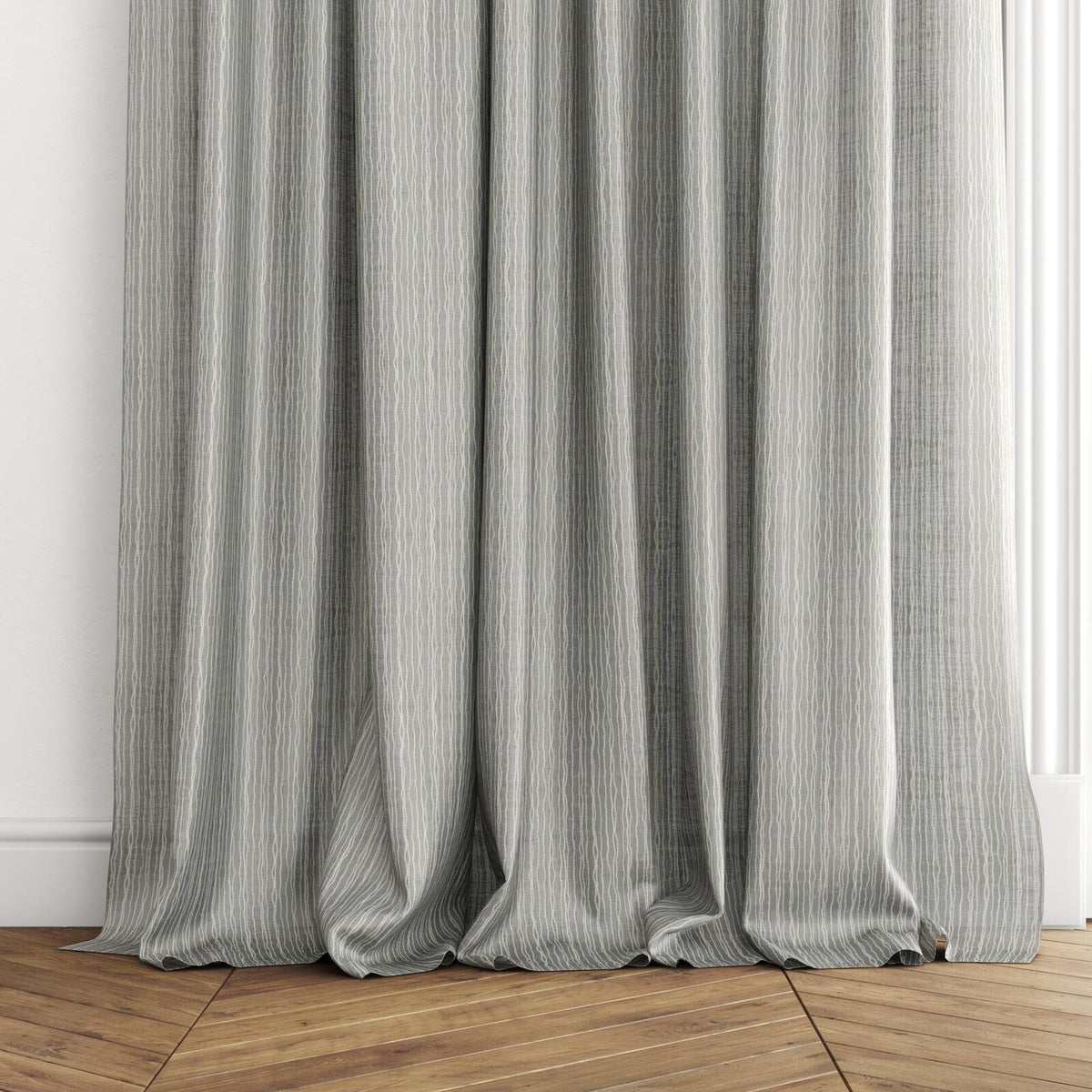 Sekers Khamsin Cinder fire retardant curtain fabric, view 3