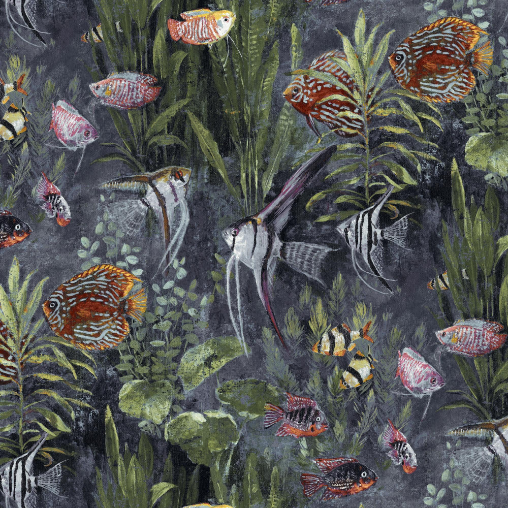 Mallion & Knowles Pisces Silver Fire Retardant Curtains