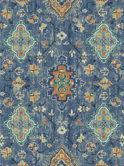 Edmund Bell Fiesta Denim fabric flat