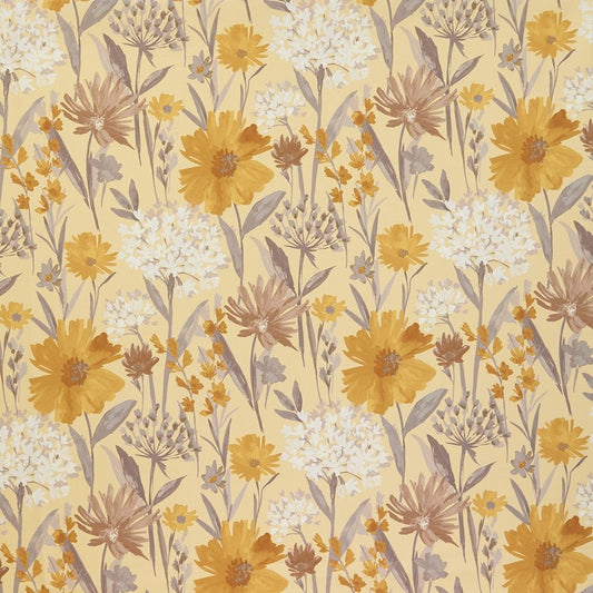 ILIV Fleur Ochre Fire Retardant Curtains
