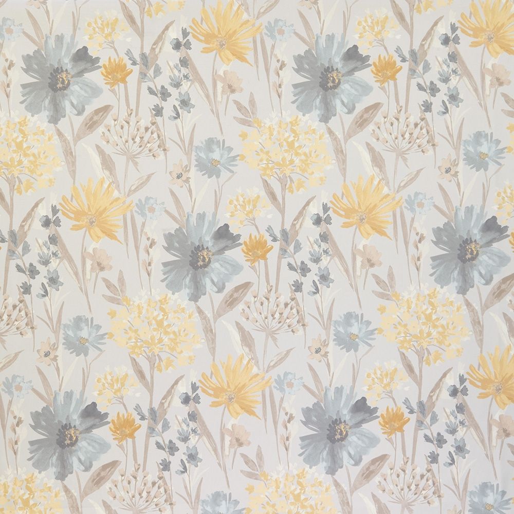 ILIV Fleur Wedgewood Fire Retardant Curtains