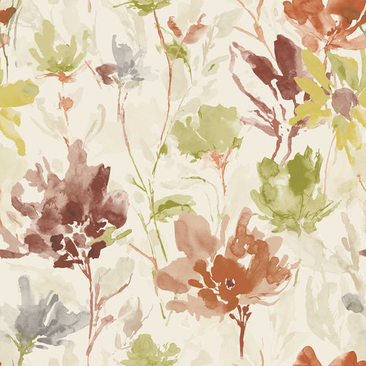 ILIV Flora Papaya Fire Retardant Curtains