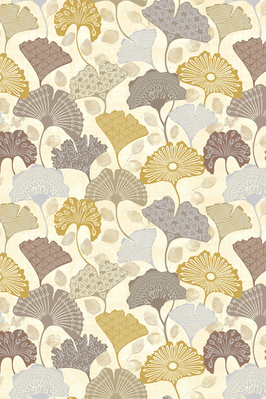 Skopos Gingko Ginger Fire Retardant Curtains