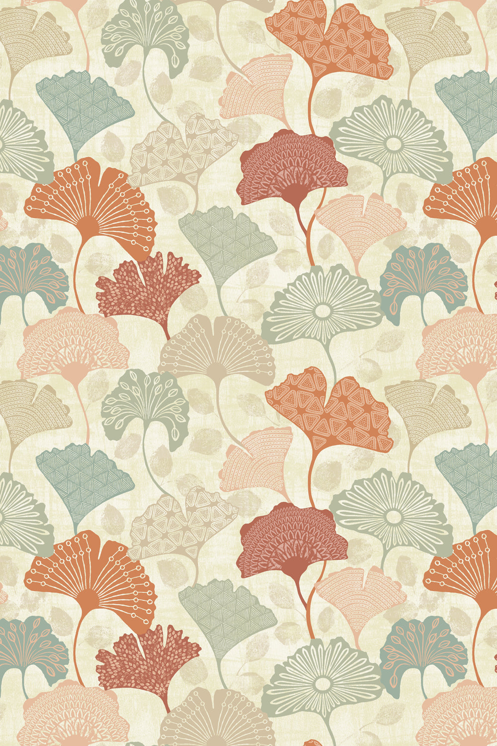 Skopos Gingko Papaya Fire Retardant Curtains