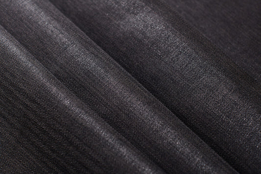 Edinburgh Weavers Gravity Charcoal Fire Retardant Curtains