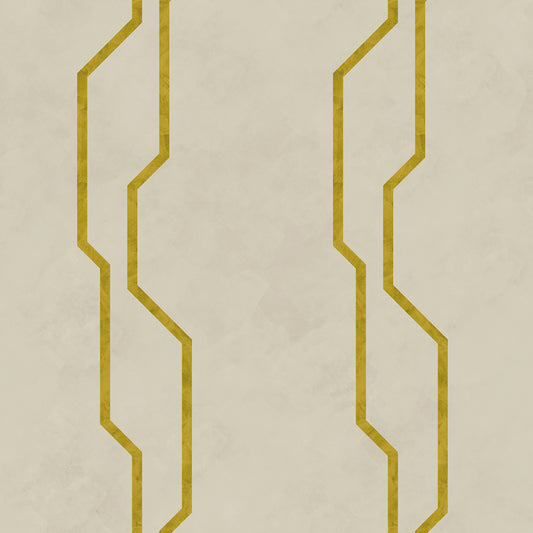 Edmund Bell Groove Citrine fabric flat